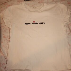 Brandy Melville White New York City T-Shirt